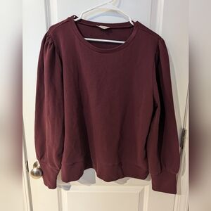 Loft sweatshirt with puff sleeves, size XL